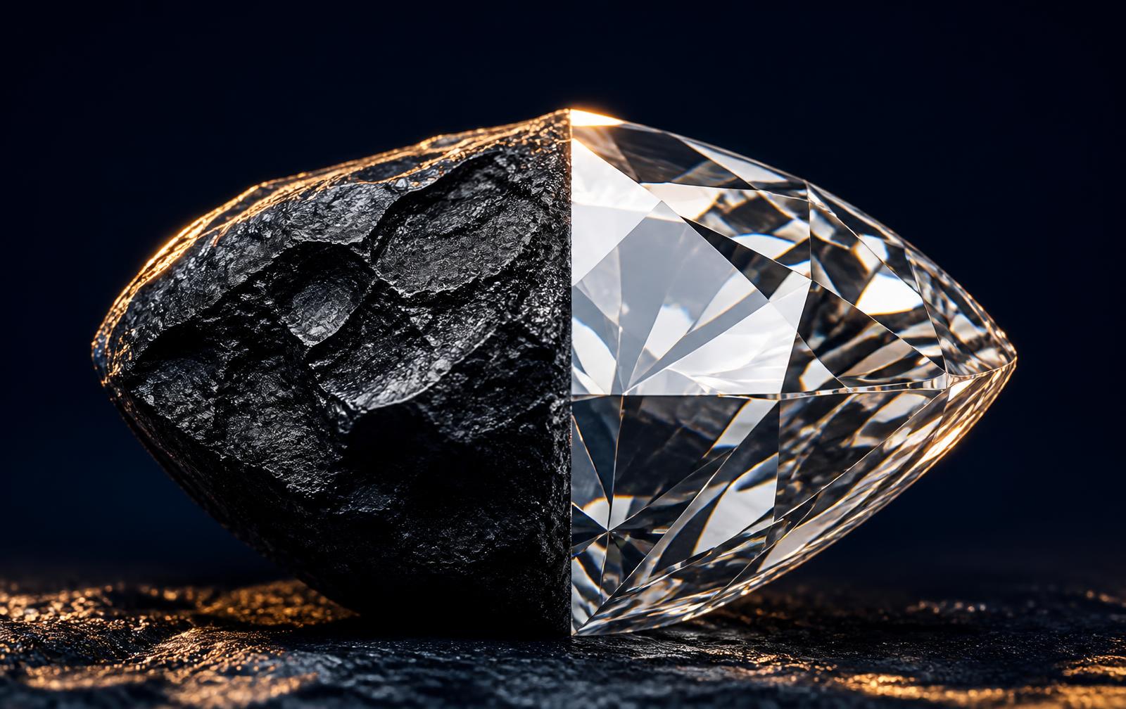 Textura facetada de diamante em navy e ouro